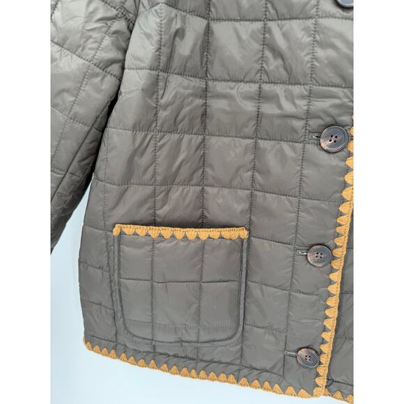 NWT J. McLaughlin Women's Danilka Olive Green/Brown Quilted Jacket Size XL - Picture 3 of 13